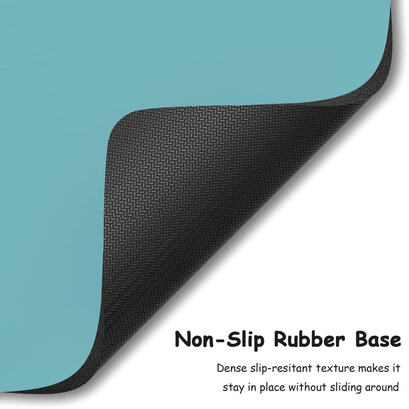 Dapesuom Small Mouse Pad  5 x 6 Inch Thick Rubber Premium-Textured Non-Slip Portable & Washable Mini Mouse Mat for Women Men Wireless Laptops Keyboard Tray Gaming Work Computer Office Travel  Green - Image 4